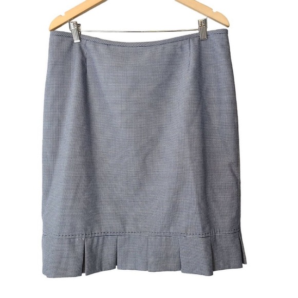 2-PC TAHARI Blue Houndstooth Blazer & Pencil Skirt Set - Picture 5 of 9